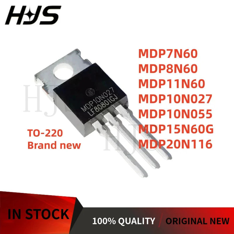 10 ชิ้น/ล็อต MDP7N60 MDP10N055 MDP8N60 MDP20N116 MDP11N60 MDP10N027 MDP15N60G TO-220 MOS หลอดชิปคุณภ