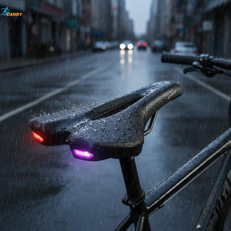 NDY จักรยานด้านหลังคําเตือน LED ไฟชาร์จ USB สำหรับนักขับกลางคืน ให้ความปลอดภัยและมองเห็นได้ชัดเจน