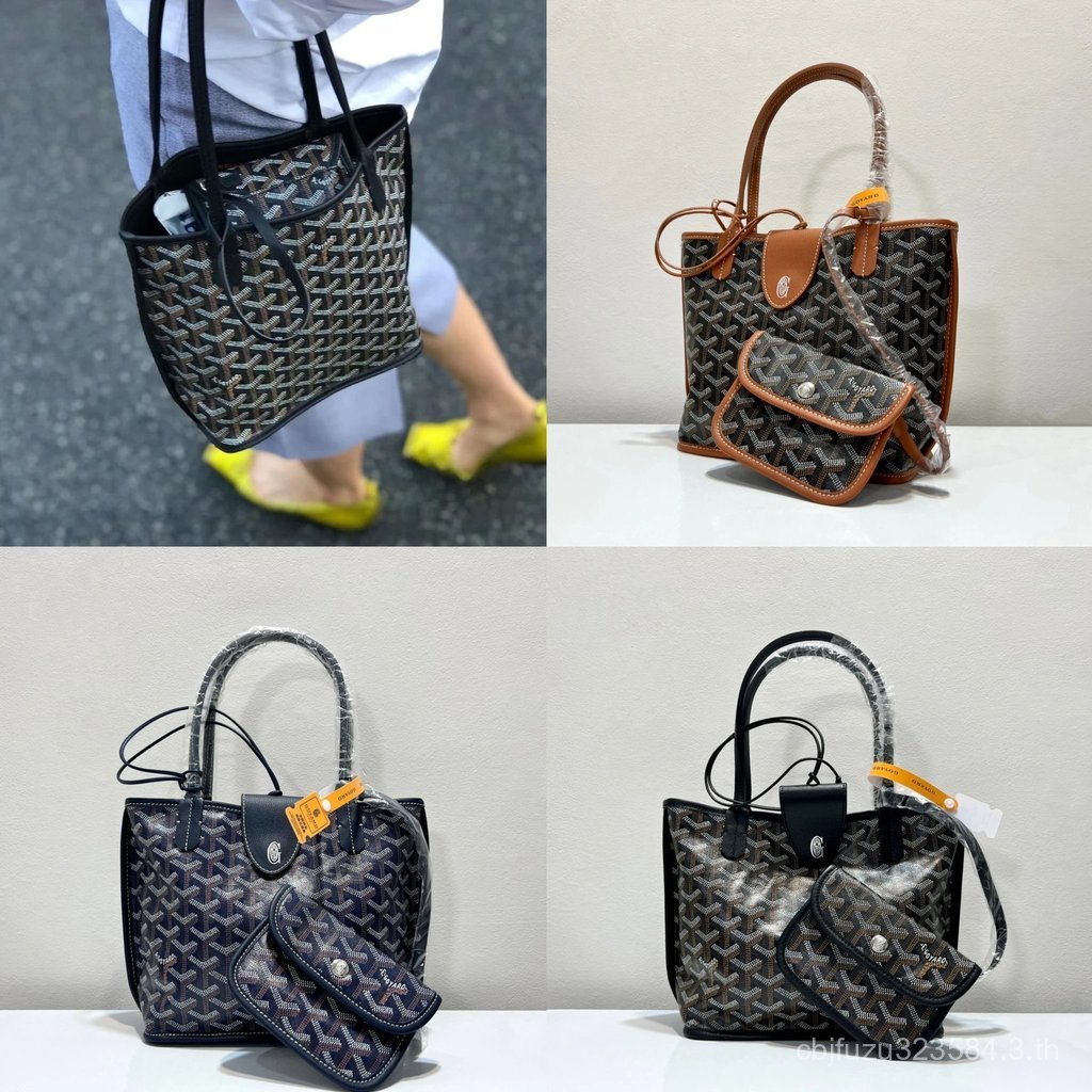 กระเป๋าสะพายข้างสไตล์ไม่เหมือนใคร Goyard ขนาดมินิ ผลิตจากหนังวัวแท้อิตาลี ฟรีค่าจัดส่ง