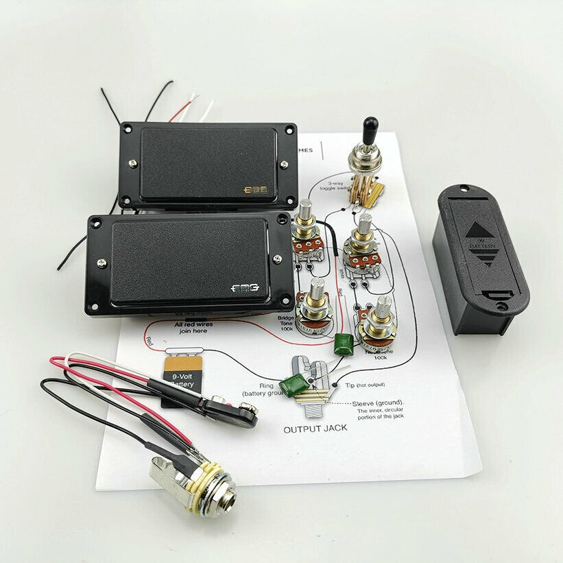 ปิ๊กอัพกีตาร์ไฟฟ้า Active Pickup Humbucker