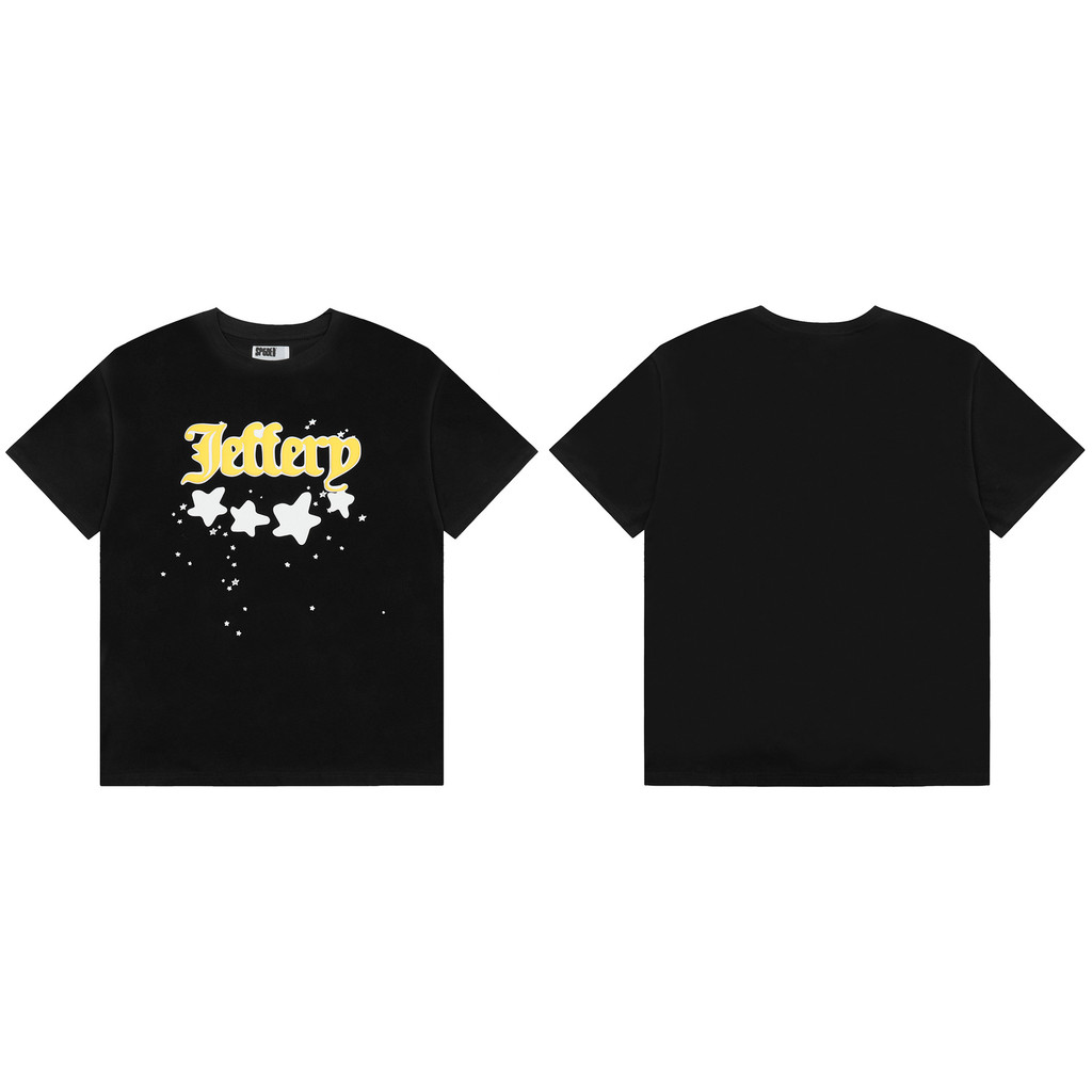 SP5DER American Street Foam White Star Print เสื้อยืดแขนสั้น