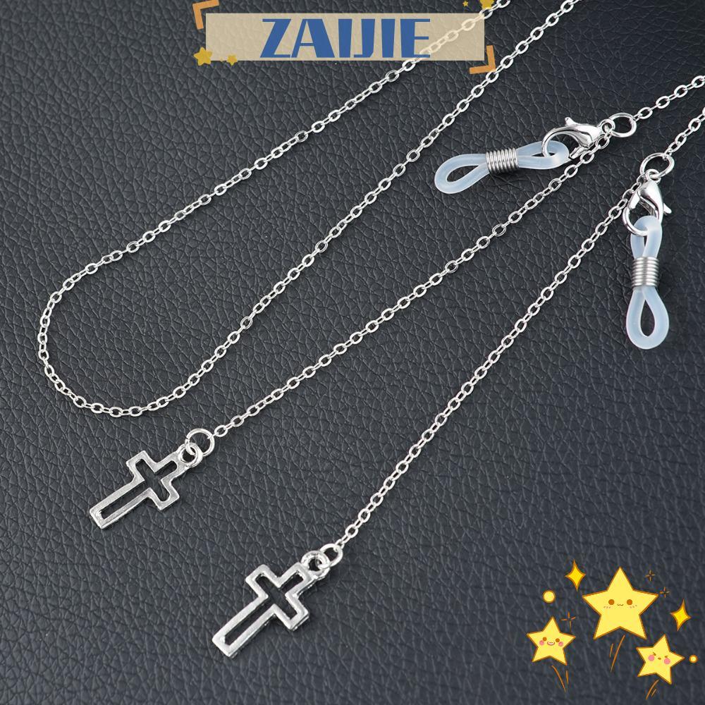 ZAIJIE CROSS จี้แว่นตา แบบโลหะ สำหรับผู้ชาย