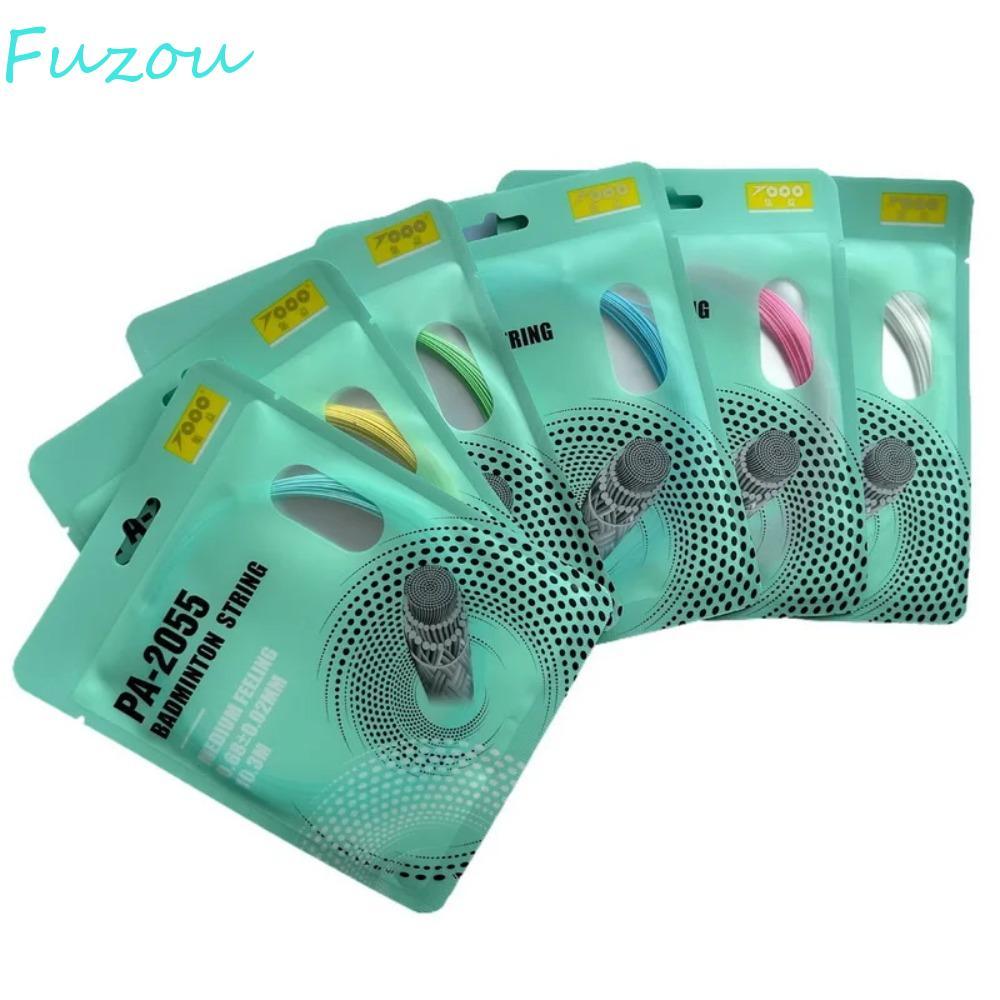 FUZOU สายแบดมินตัน, สังเคราะห์ Fibre ยืดหยุ่นสูงที่มีสีสันแร็กเก็ตสาย, สีสันทนทาน Professional 0.68 