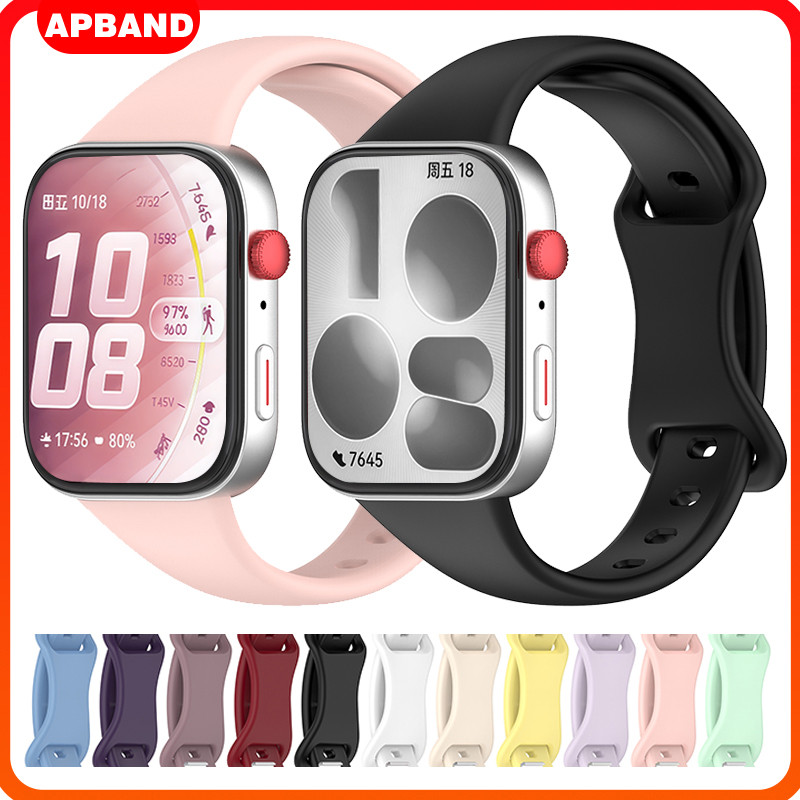 สายยางบาง for Huawei Watch Fit 5 4 3 / 5 Pro / 4 Pro อุปกรณ์เสริมสายพานซิลิโคน for Huawei Fit 4/4 Pro/3
