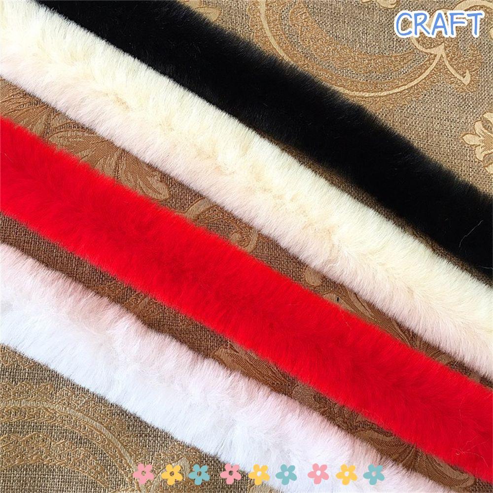 ICRAFT Furry Ribbon Collar Trimming Ribbon Furry Fluffy Faux Rabbit Furry