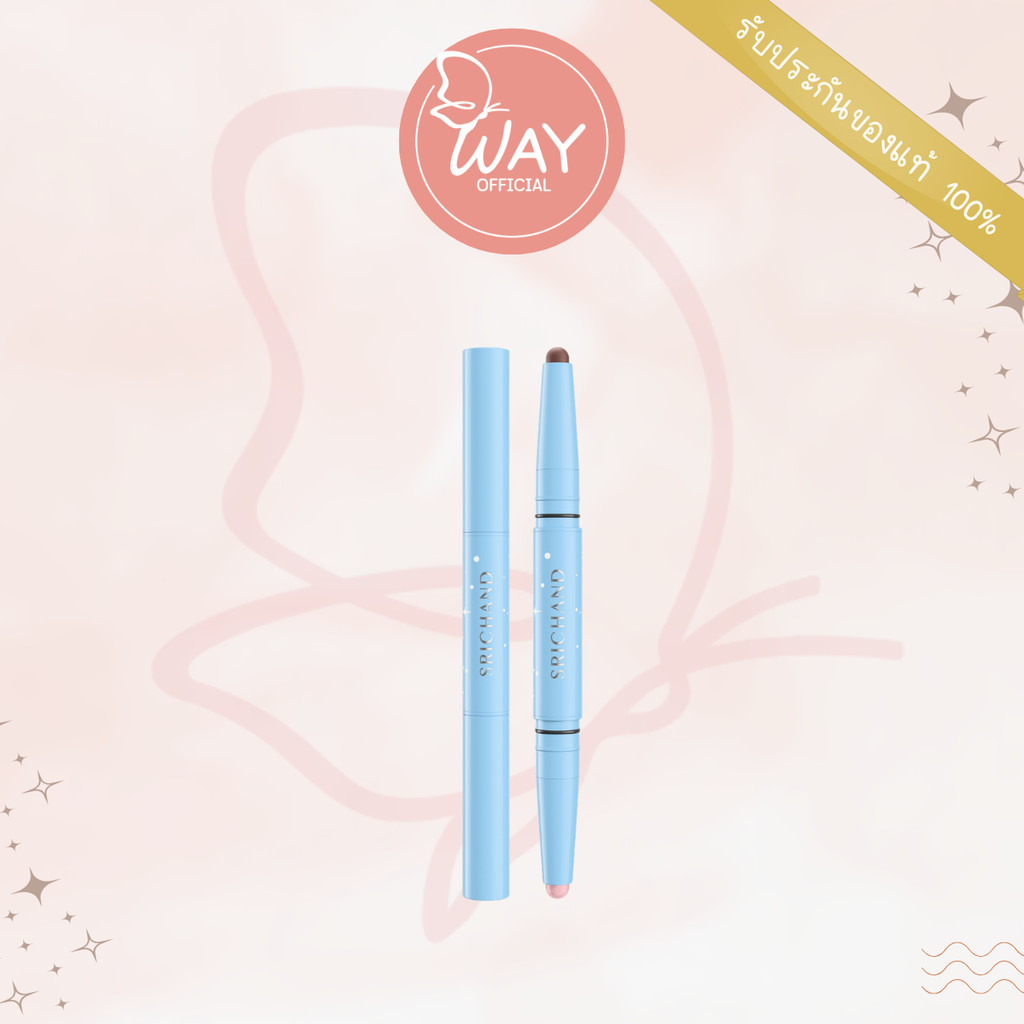 [ของแถม ]Srichand Snowy Dreams Eyeshadow Duo Blink Pencil 2g