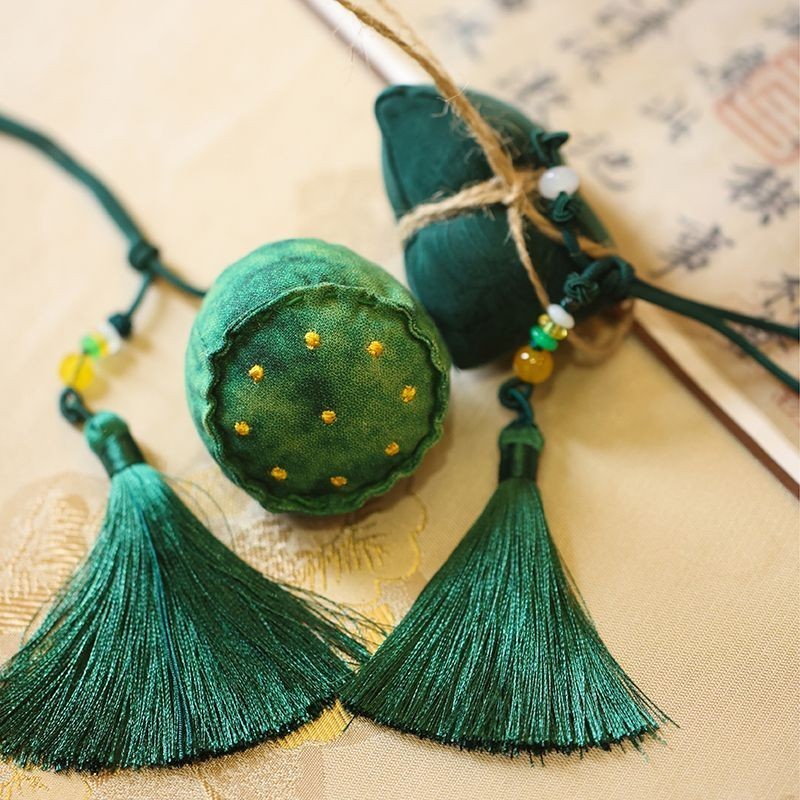 Xuzhou Mazhuang Non-Relic Sachet เทศกาลเรือมังกร Lotus สูง Zongzi ซอง Hand-Sewn ซองจี้ Zongzi Pend25