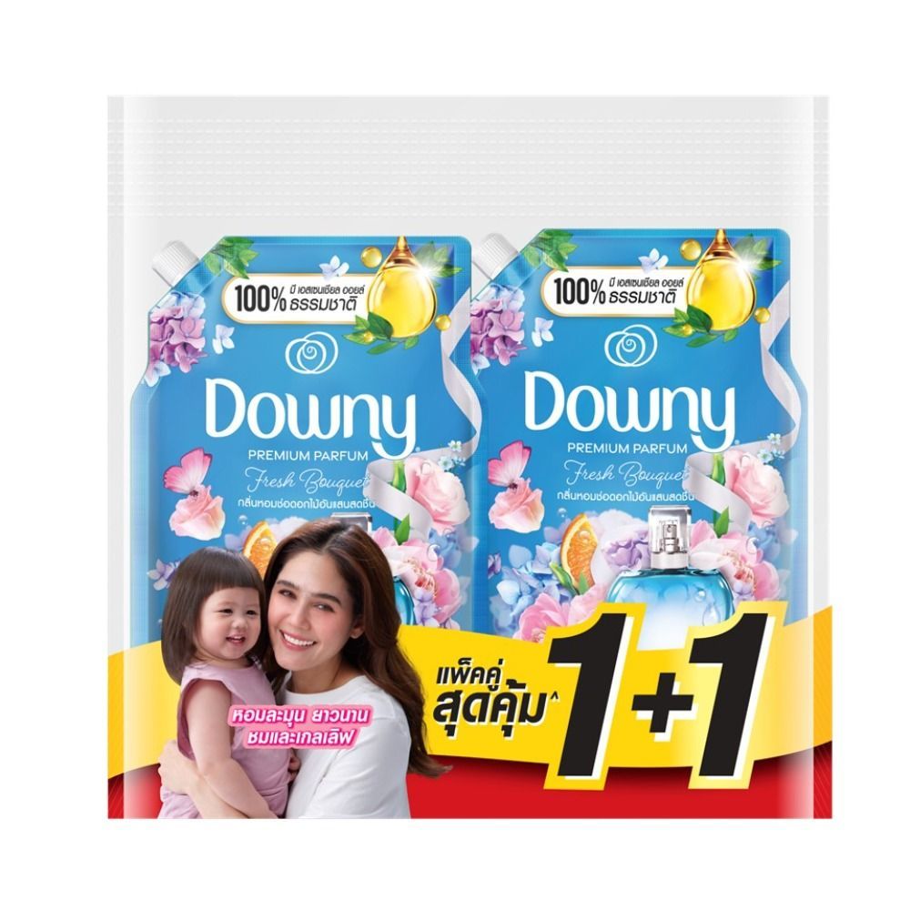 [สินค้าส่งด่วน]ดาวน์นี่ น้ำยาปรับผ้านุ่ม ช่อดอกไม้สดชื่น 950 มล. แพ็ค 1+1