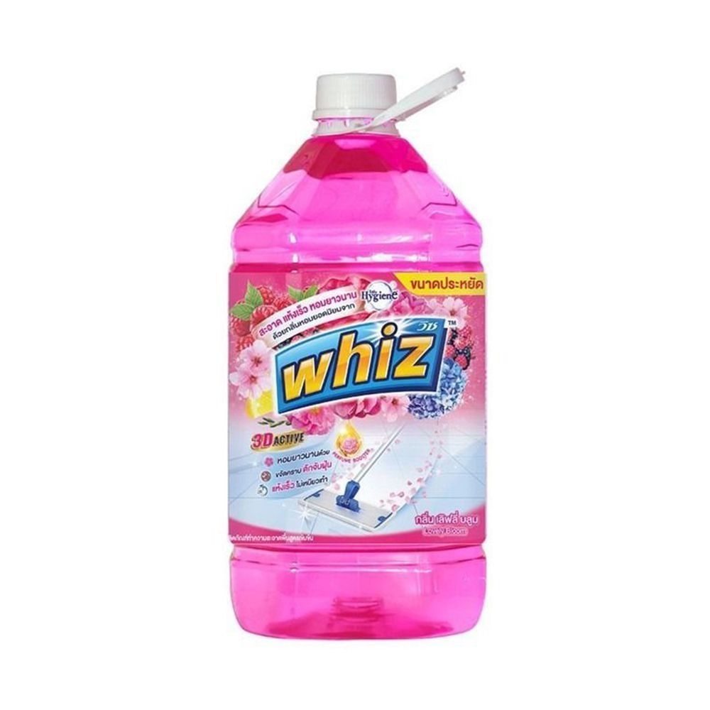 [สินค้าส่งด่วน]  วิซ น้ำยาถูพื้นทรีดี ชมพู 5200 มล. WHIZ FLOOR CLEAN PINK 5200 ML