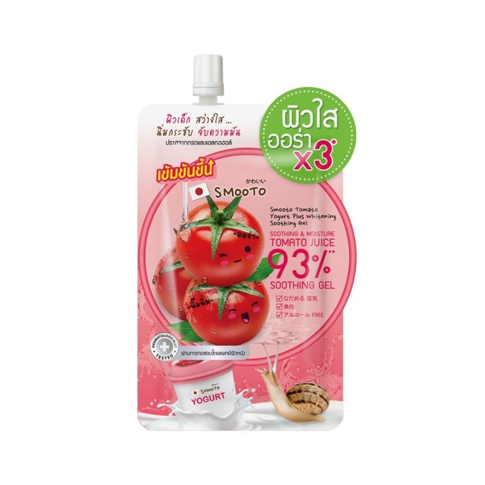สมูทโตะ โทเมโทโยเกิร์ต พลัส ไวท์เจล50ก SMOOTO TOMATO YOGURT PLUS WHITENING 50G