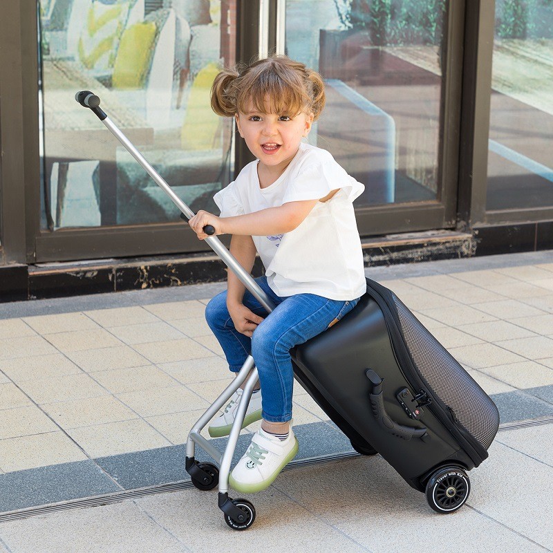 QBOX กระเป๋าเดินทางเด็กสามารถ Mount Lazy Trolley กระเป๋าเดินทางเด็กเดิน Handy เครื่องมือรหัสผ่านกล่อ