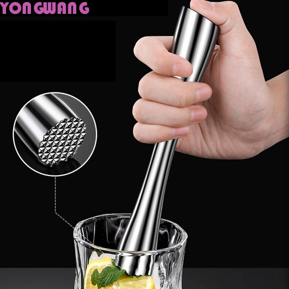 YONGWANG66HR Ice Crusher Bartender Kitchen Masher Rod ค้อนสแตนเลสผสมค็อกเทล