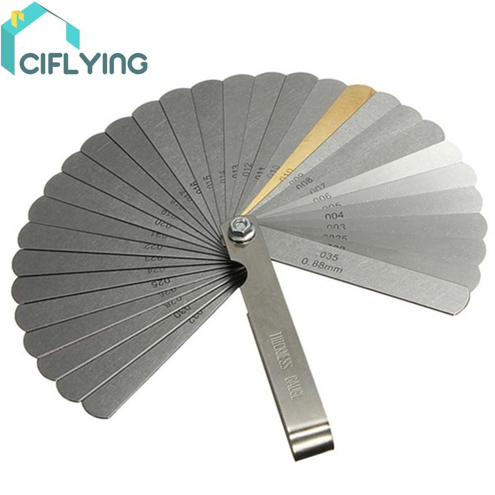 32 Blades Combine Feeler Gauge Metric / Imperial Gapped Filler 0.004-0.88mm