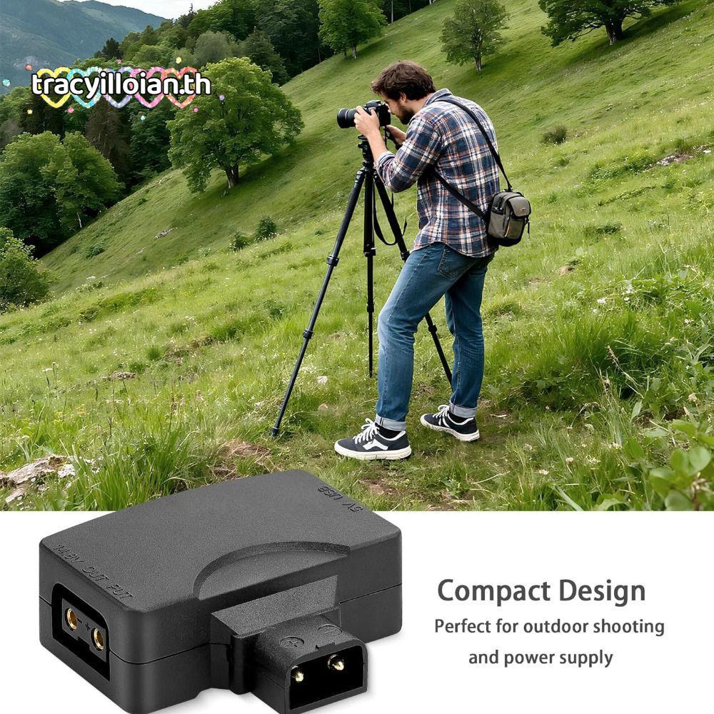 TRACYILLOIAN Power Adapter, V-Mount แบตเตอรี่ชายหญิง D Tap to USB Adapter, แบบพกพา Universal 5V/1.5A