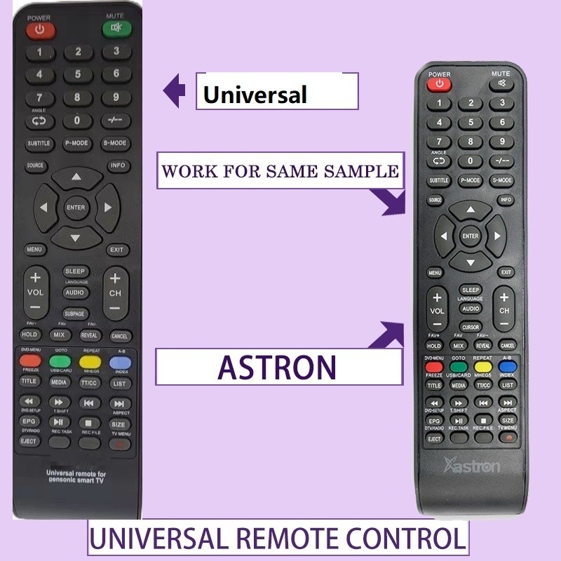 Wiwi รีโมทคอนโทรลสากลสําหรับทีวี led อัจฉริยะ astron
