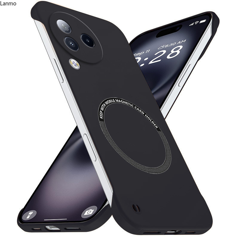 ไร้ขอบหรูหราแม่เหล็ก Slim สําหรับ Xiaomi Civi 1S 2 3 Civi2 Civi3 4 5 Pro เคสโทรศัพท์ Matte Anti-Scratch Hard Cover เกราะกันกระแทก