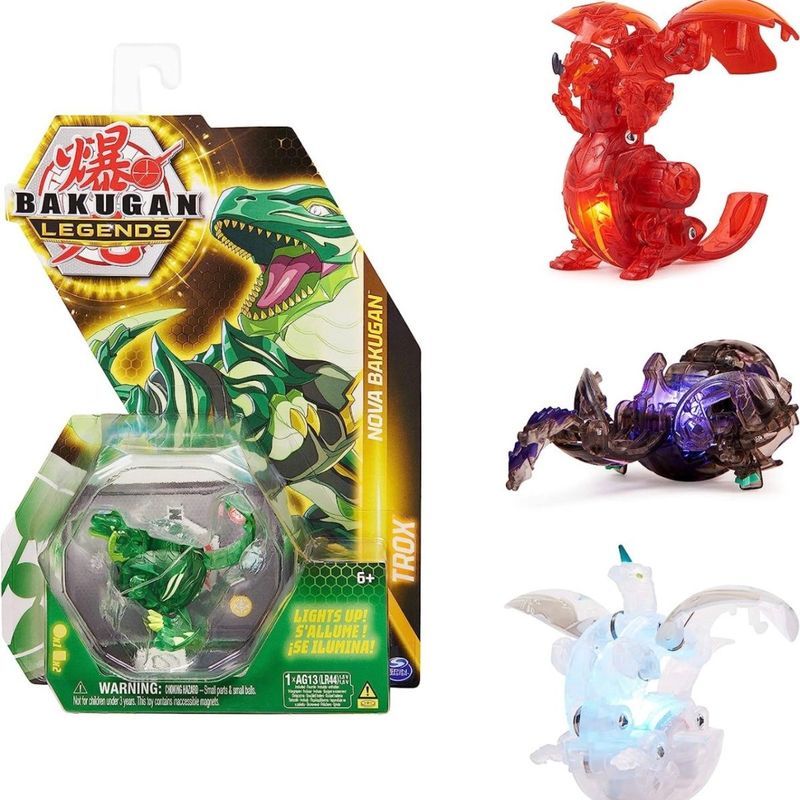 ใหม่ Bakugan Kid Luminous Alloy Deformation Battle ของเล่นของแท้โปร่งใส Boy Bakugan legends5/3/13