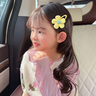 กิ๊บติดผมหน้าม้าข้างน่ารัก ทำจากผ้า รูปทรงดอกไม้ ไม่ทำลายเส้นผม เหมาะสำหรับเด็กผู้หญิงและเด็กเล็ก