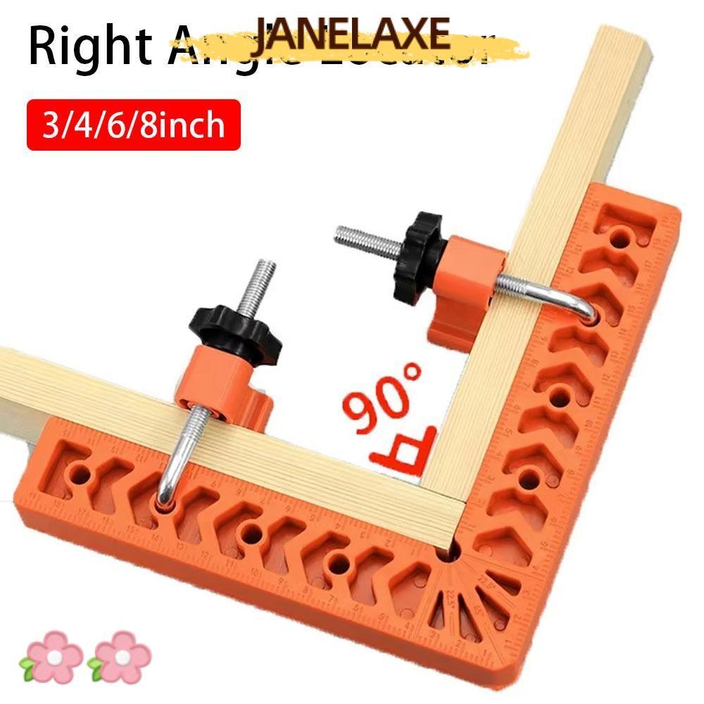 JANELAXE932JN 1ชุด 90° เครื่องมือตําแหน่งเครื่องมืองานไม้จับมุมคงที่ไม้บรรทัดมุมขวาพลาสติกรูปตัว ล 3