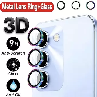 กระจกกันรอยเลนส์กล้อง สำหรับ Realme C100 5G พร้อมแหวนโลหะ กระจกป้องกันกล้อง ขอบเป็นโลหะอลูมิเนียม ฟิล์มเลนส์กล้อง