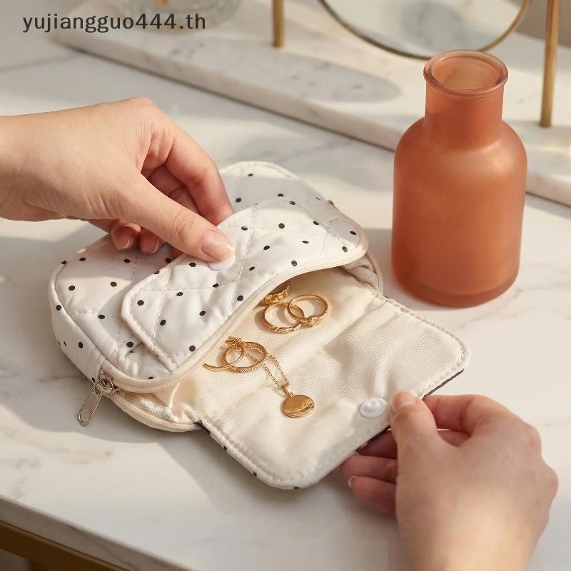 # yuyu # กระเป๋าลายจุดน่ารักสไตล์เกาหลีกระเป๋าสตางค์ขนาดเล็กสําหรับผู้หญิงผู้ถือบัตรออแกไนเซอร์กระเป