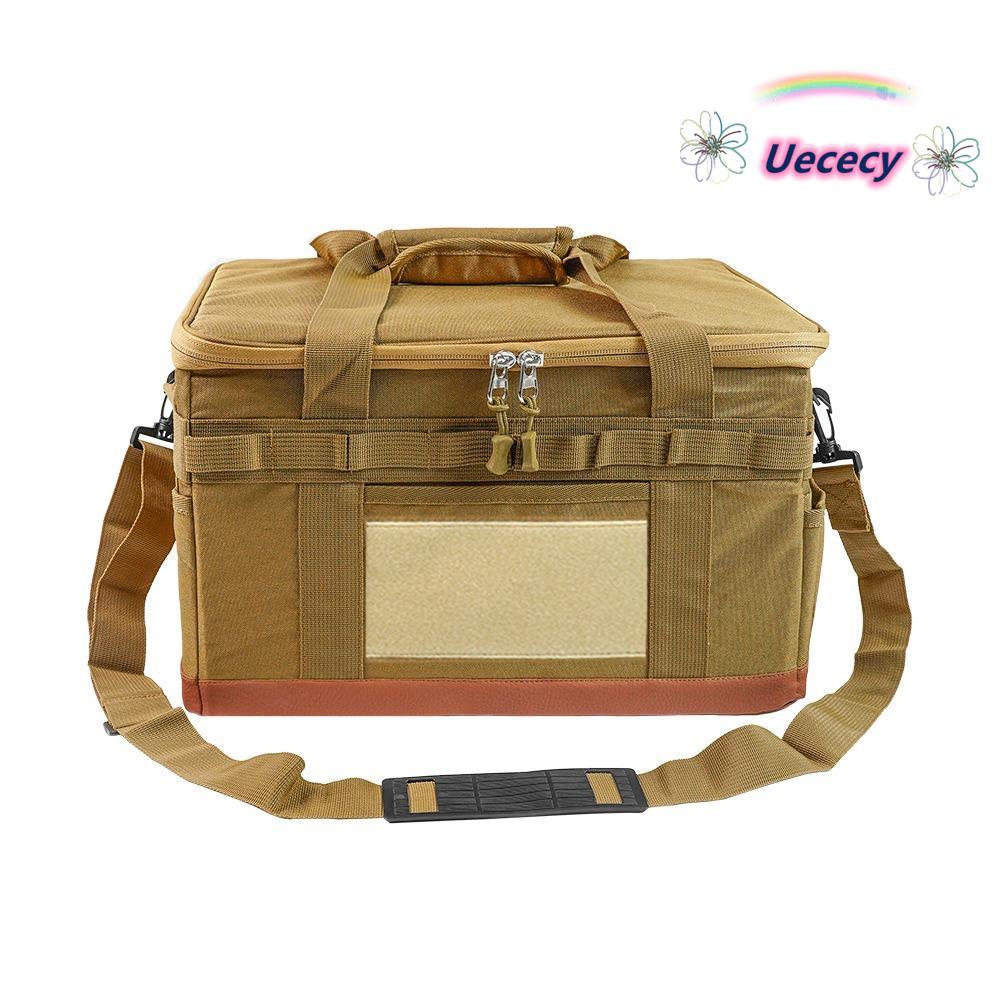 UECECY Camping Cookware Bag, 30L Hard Shell Camping Bag, ทนทานแบบพกพาซิปปิด Camping Storage Bag Picn