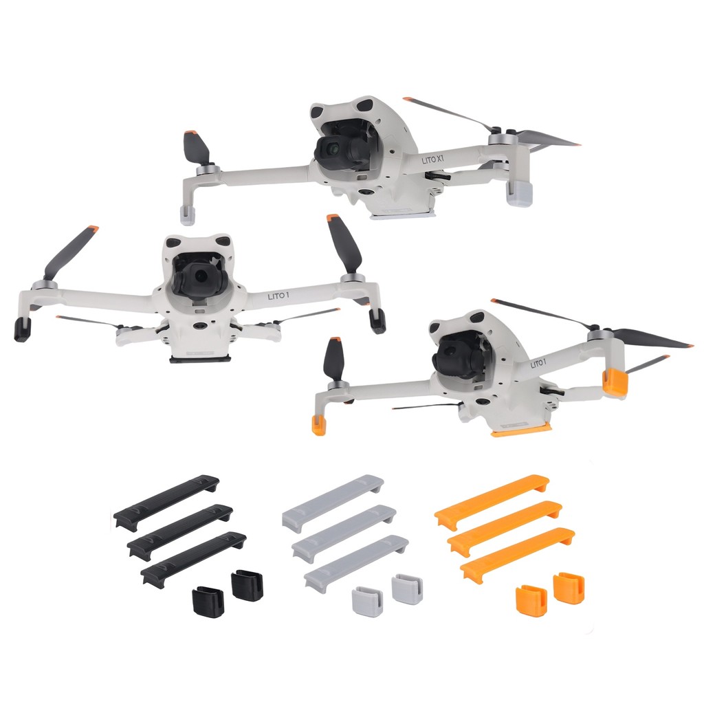 ฝาครอบป้องกันสําหรับ DJI Lito X1 & Lito 1, Landing Gear ขายึดเพิ่มความสูง, การป้องกันการสึกหรอแบบ Snap-On