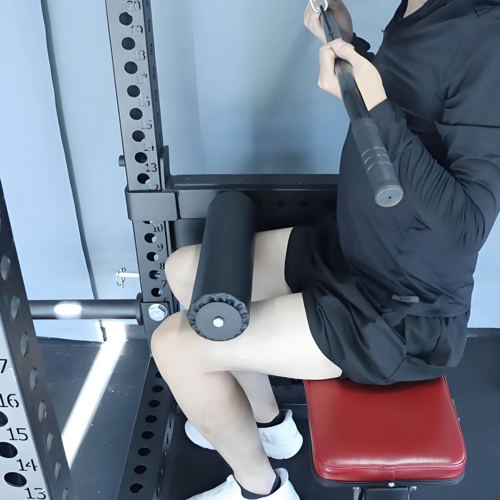 Heavy Duty Bulgarian Split Squat Pad Space Saving Strength Training Gear ปรับ Fit สําหรับ Bodybuilde