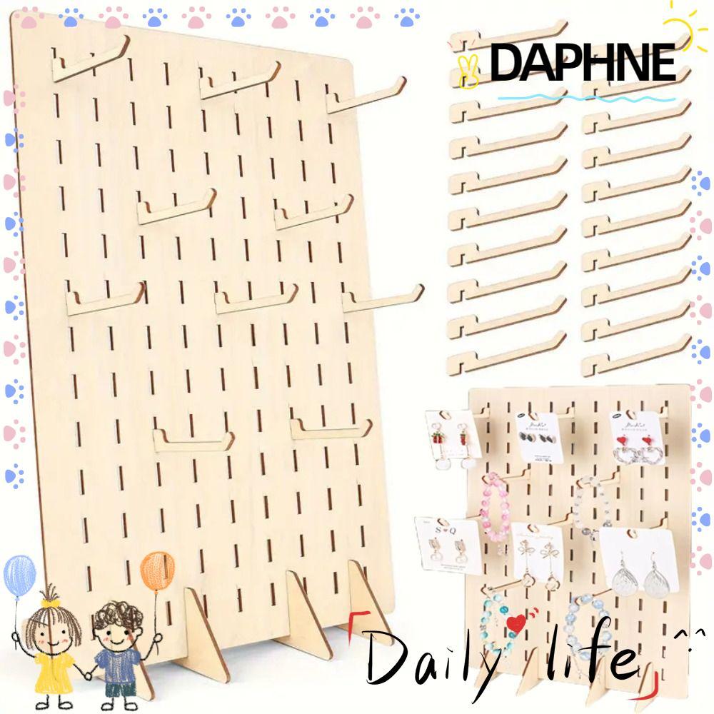 ที่ใส่ต่างหู DAPHNE, พร้อมฐานความจุขนาดใหญ่ต่างหูสตั๊ด, จอแสดงผลเรียบง่ายทนทาน Pegboard ขาตั้งแสดงเค
