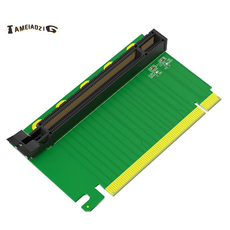 [คุณภาพ T]PCI-E 16X 3.0 90 องศาย้อนกลับชายกับหญิง Riser Card สําหรับเซิร์ฟเวอร์ 2U (ติดตั้งทิศทางสู่