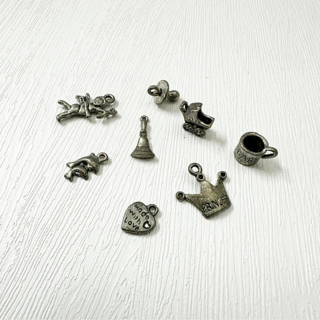 Dove Of The East Baby Charms (8/pkg) (เหมาะสําหรับสร้อยข้อมือเสน่ห์ส่วนตัว)