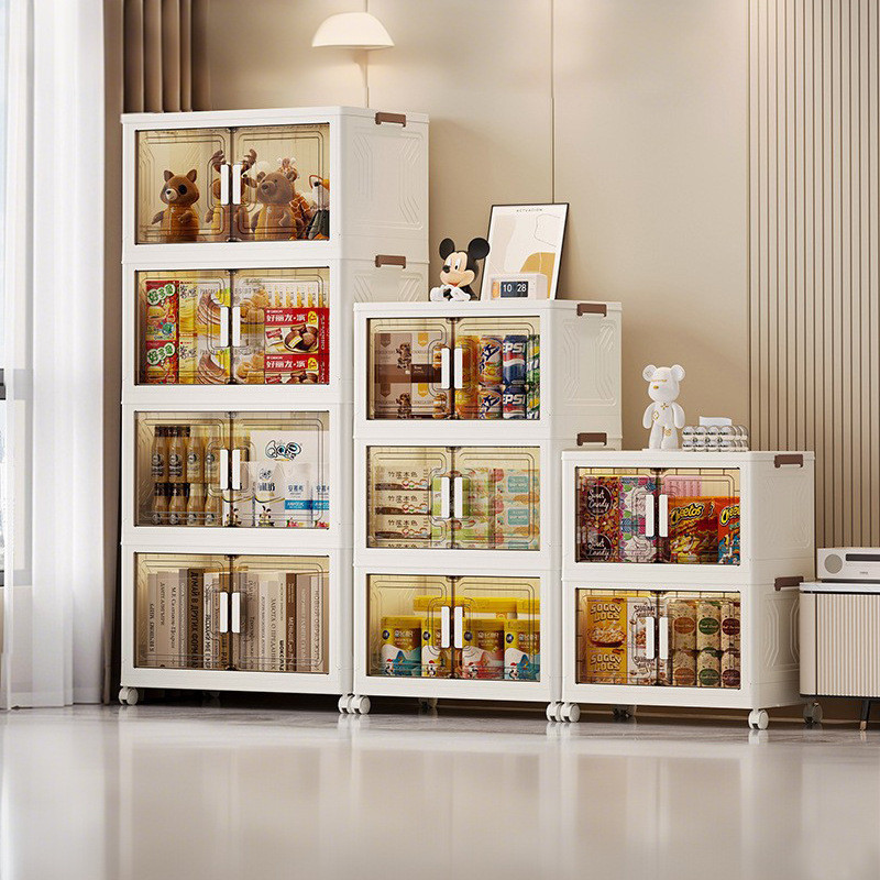Locker เสื้อผ้าพับเก็บป้องกันฝุ่นของเล่นห้องนอนห้องนั่งเล่น Locker ตู้ Sundries ที่เก็บของในครัวเรือ