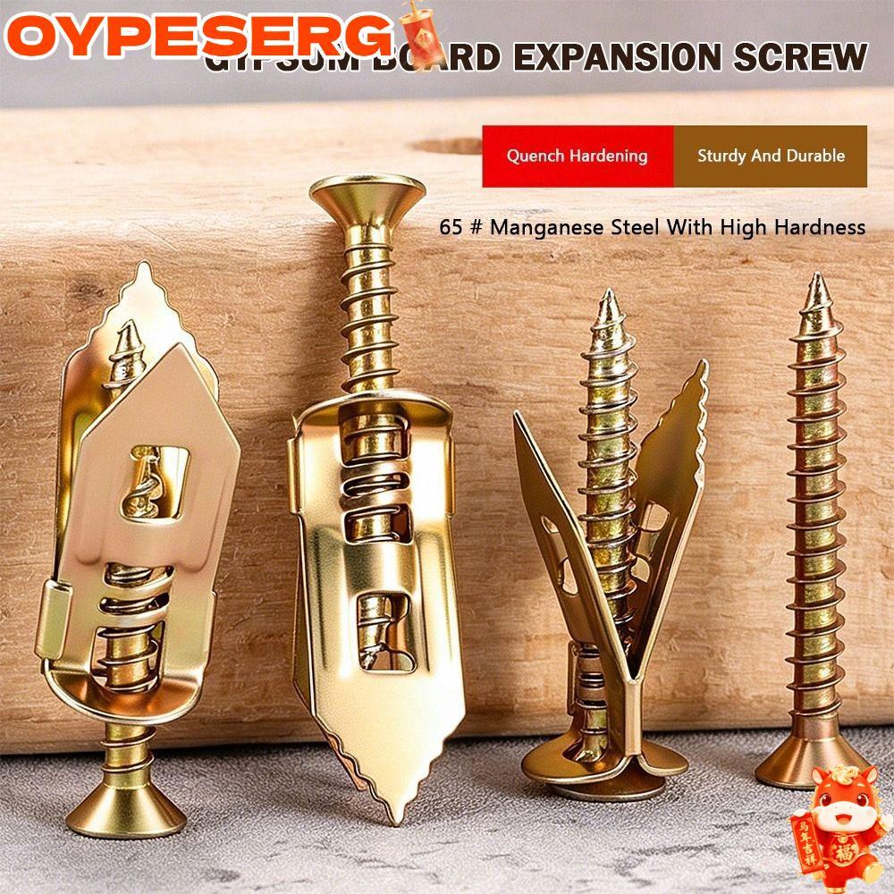 OYPESERG 30 ชิ้น/50 ชิ้น Drywall Anchor สกรูขยาย, ความแข็งสูง Heavy Load Wall Fastener, หนาเหล็กแมงก