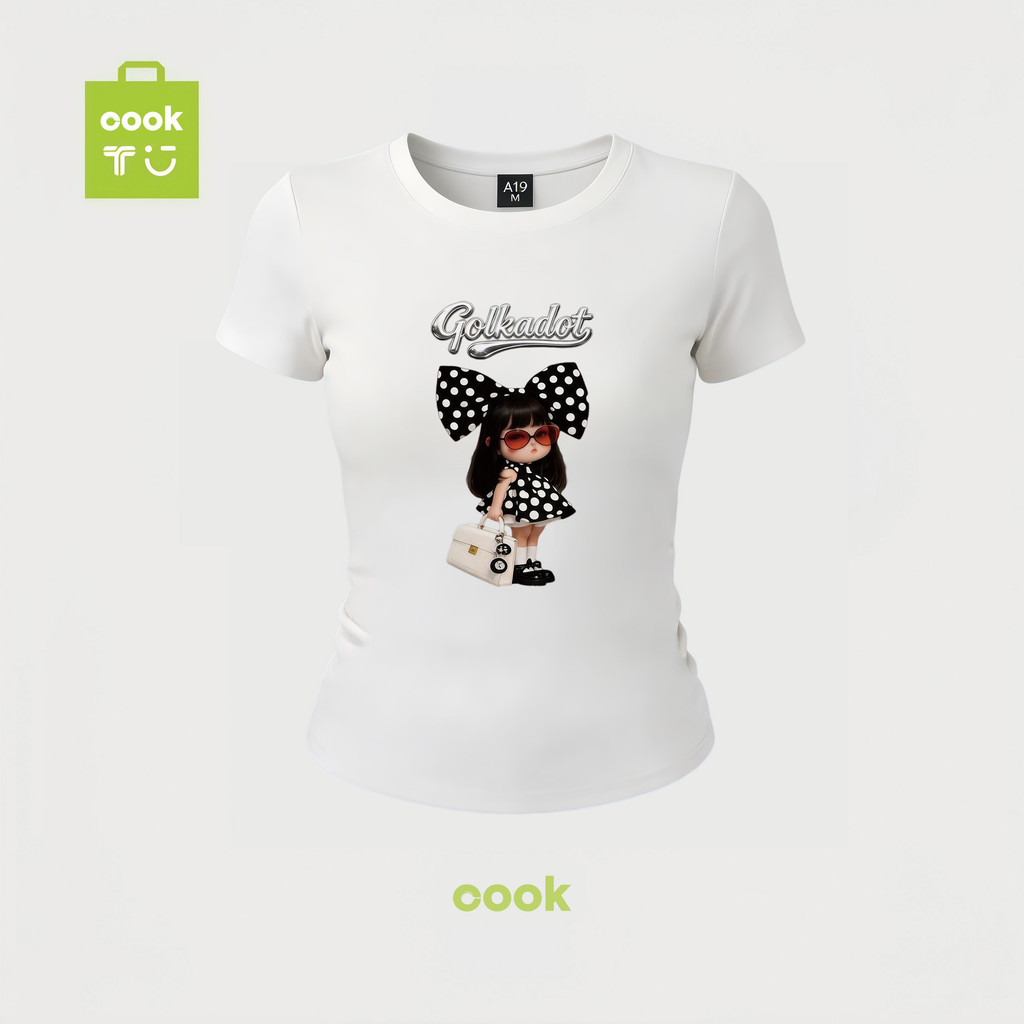 เสื้อ baby teeผู้หญิง เกาหลี ผ้า sorona จากอเมริกา ผลิต OOOK ใส่สบาย ทรงสวย สไตล์เกาหลี #239