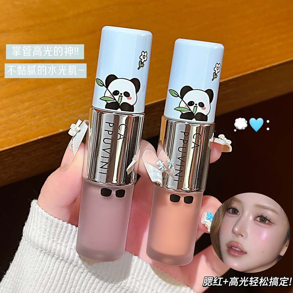 New Product#Soft and sweet guava pink!Dual-ended multi-use liquid blush and highlighter for contouri