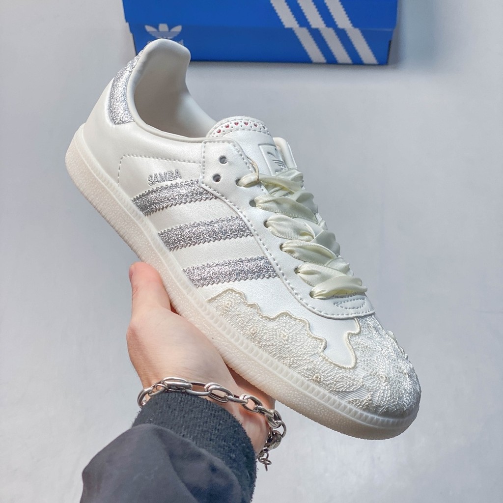 Sam Shoes Men and Women Low Top Sneakers สีขาว