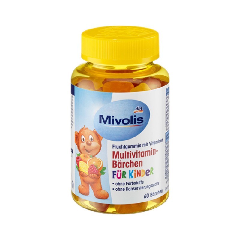 เยอรมันนําเข้า DM Bear Candy Mivolis Multivitamin Gummies เด็กขนม Candy 05-10