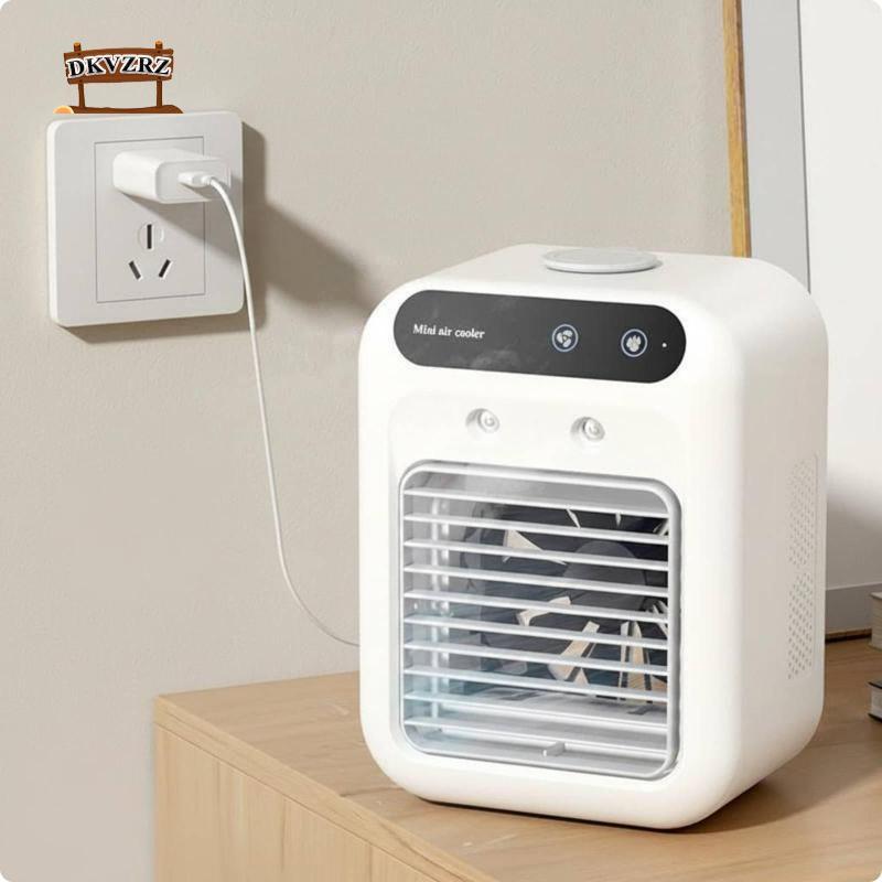 [dkvzrz] พัดลมทําความชื้น Usb Mini Air Chiller พัดลมตั้งโต๊ะแบบพกพาพร้อมฟังก์ชั่นความชื้นสําหรับพื้น