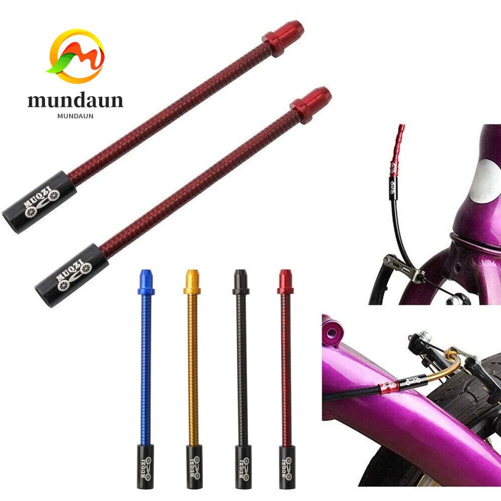 MUNDAUN ท่องอเบรค Bendable, อุปกรณ์เสริมจักรยาน MTB สแตนเลส V ข้อศอกเบรก, อลูมิเนียมอัลลอยด์สากลสายก๋วยเตี๋ยวท่องเที่ยว