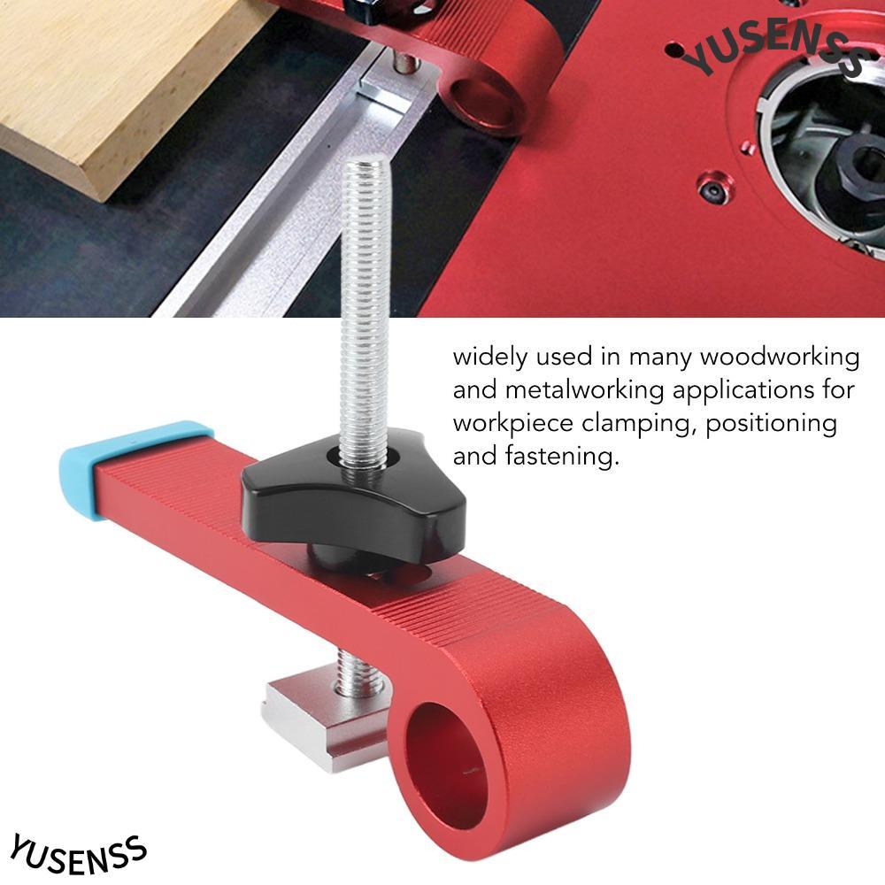 YUSEN T Track Clamp,อลูมิเนียมสล็อตT Track Clamps Kit,อุปกรณ์เสริมสีแดงปรับT Track Hold Down Clampsง