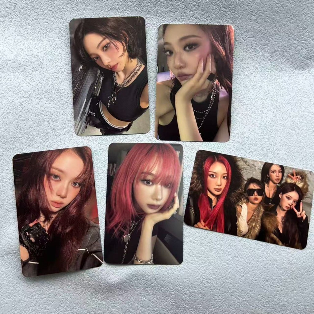 Aespaสกปรก Photocard Zha Group Card Liu Zhimin Jin Minting aespa Photocard ของแท้รุ่น