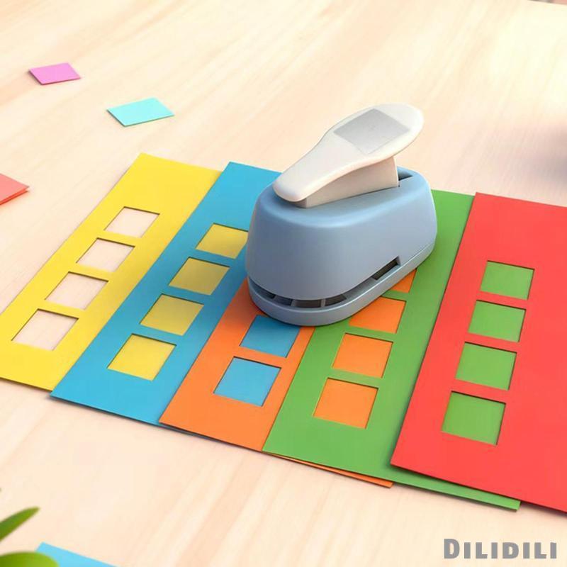 [Dilidili] Tab Punch Square Punch Craft Lever Punch Paper Punch Square Lever Action Craft Punch ขนาด