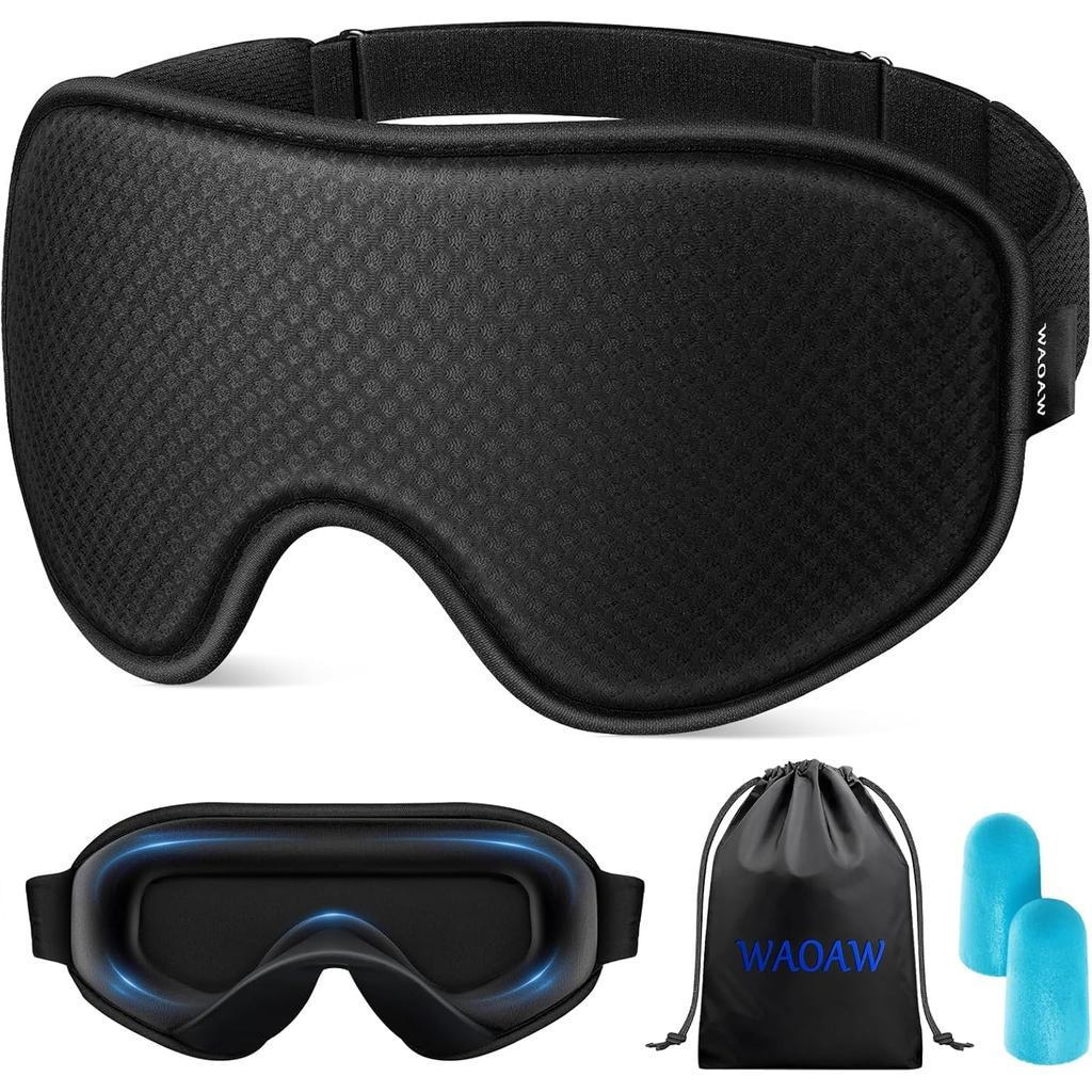 WAOA Unisex Sleeping Mask: ทึบแสง Sleeping Mask-Breathable, Soft Eye Mask