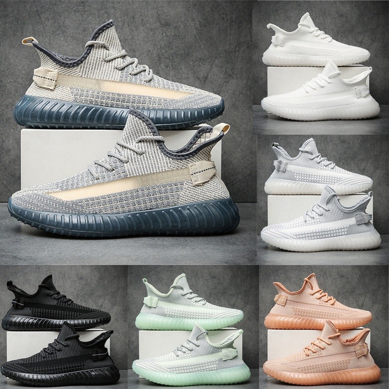 SE8 คุณภาพสูง Kasut Perempuan Breathable Flying รองเท้ามะพร้าว Yezzy Boost 350v2 รองเท้าผ้าใบผู้ชายผ