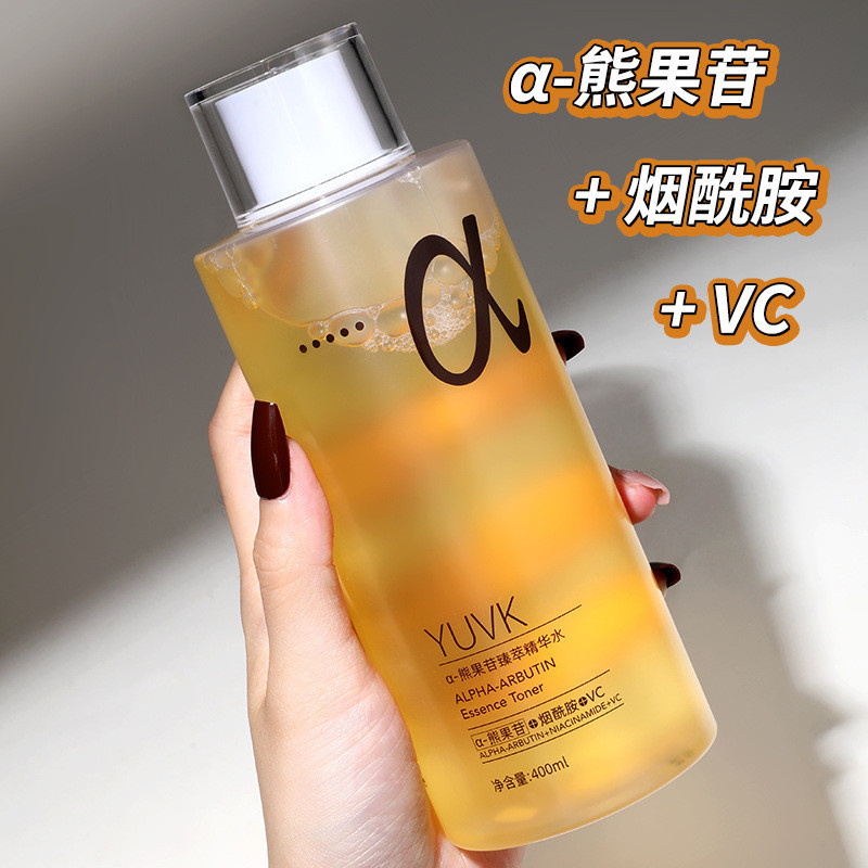 2026 ใหม่ Arbutin Toner Lotion Moisturizing 400ml แต่งหน้าน้ําเปียกแพ็คน้ํา α-Arbutin Essence Water2