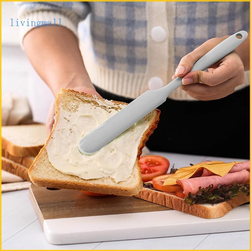 LIVI ไม้พายขนาดเล็กสําหรับ Sharp Thin Edge Nonstick ซิลิโคน Spreader 4 สี Cho