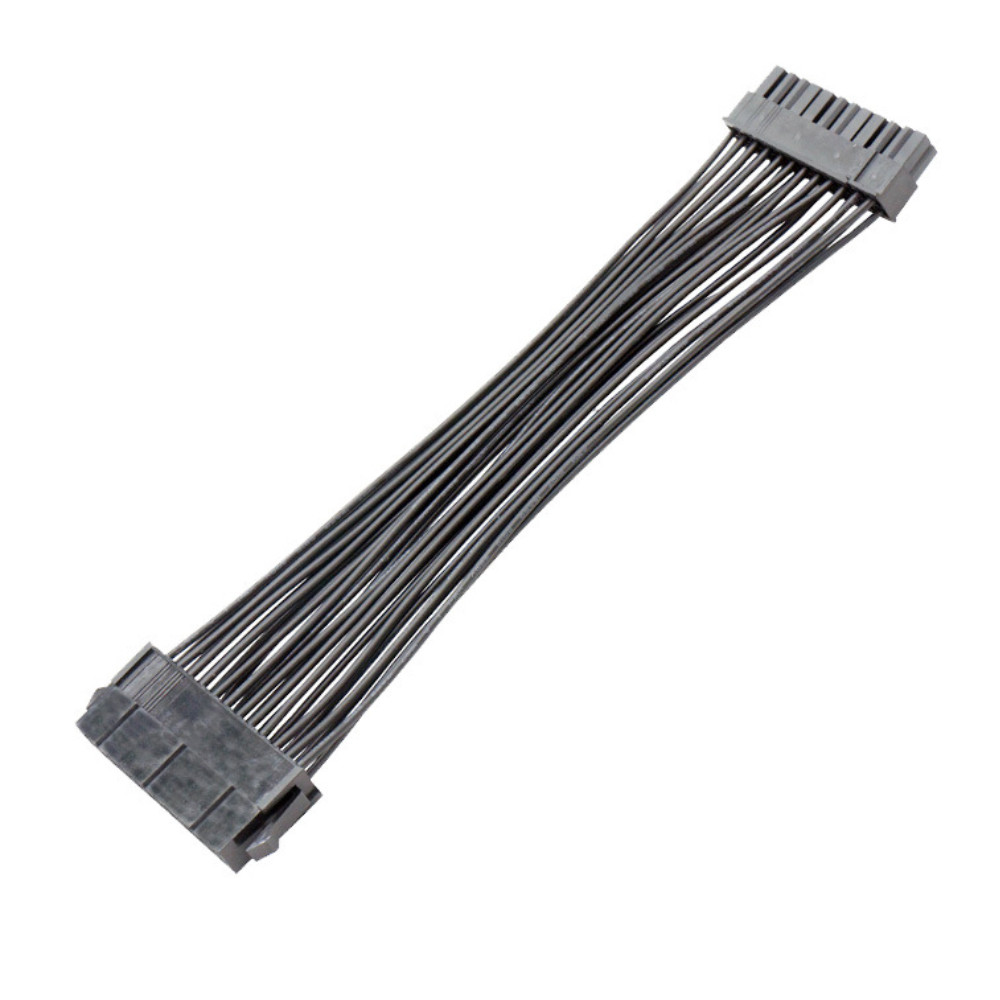 PSU Power Supply 24 Pin Extension Cable Splitter สําหรับเมนบอร์ด ATX, 24Pin ถึง 24(20+4) Pin Black 2