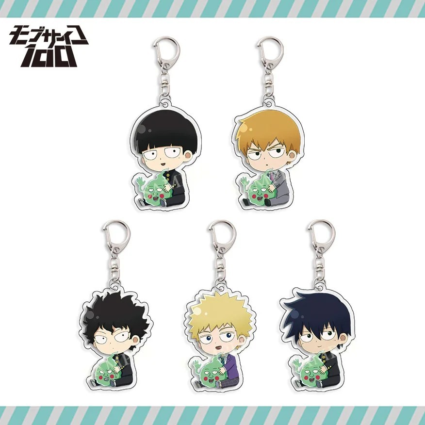 อะนิเมะ Mob Psycho 100 Mica พวงกุญแจอะคริลิค 6 ซม.Shigeo Kageyama Reigen Arataka Ekubo อุปกรณ์เสริมส