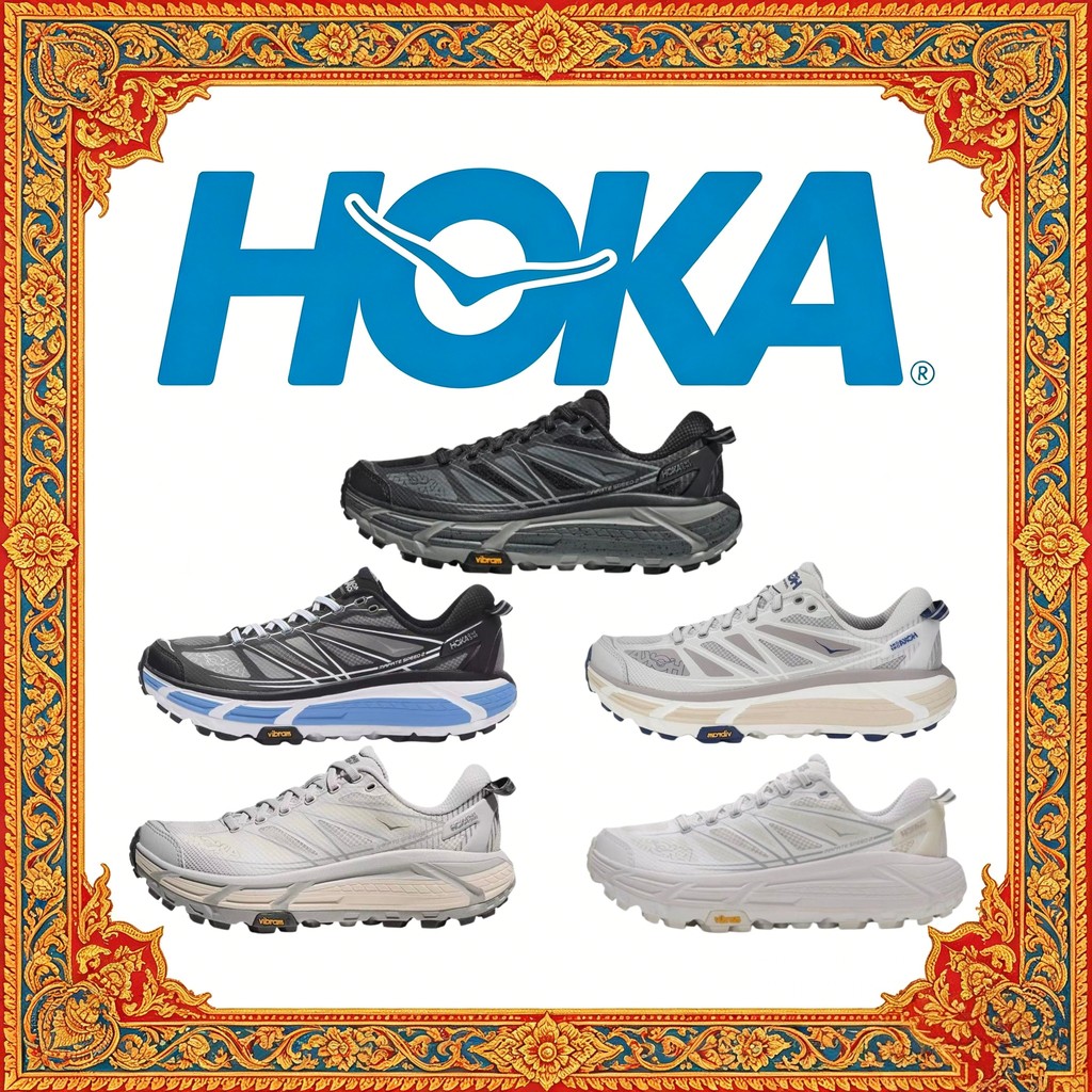 (ของแท้ 100%) HOKA ONE ONE Mafate Speed 2 White Black Blue รองเท้าวิ่งสบายเท้า ทันสมัยทุกลุค สำหรับทั้งชายและหญิง