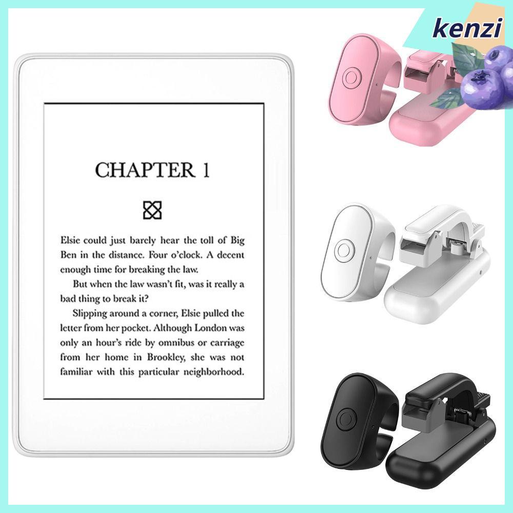 KENZI Page Turner Remote, 2-in-1 ABS E-book Page Turner, Remote Lightweight Record Triggers สําหรับจ